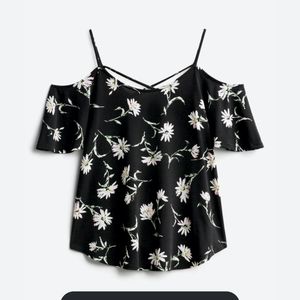 KAILEIGH  Valette Back Detail Cold Shoulder Knit Top